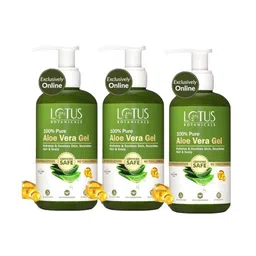 Lotus Botanicals Set Of 3 Soothing Gel With Aloe Vera & Vitamin E - 200 ml Each-31