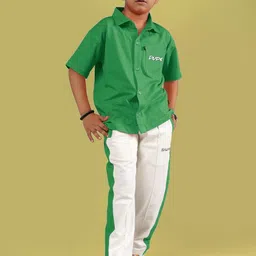 WEARDUDS Kids Printed T-shirt With Trousers-image-16