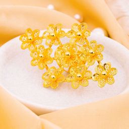 Manikya Gold-Plated Adjustable Finger Ring-9