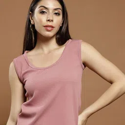 Athena Immutable Women Solid Scoop Neck  Top-image-58