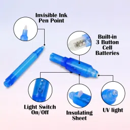 mapperz Invisible Ink Pen with Uv Light Spy Pens Magic Marker for Secret Message PC-2 image 4