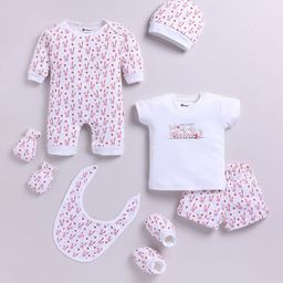 MooNKids Infants 6-Pcs Printed Baby Apparel Gift Set-55