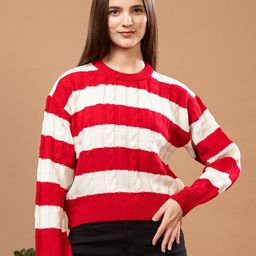 Mast & Harbour Striped Woollen Pullover-picture-49