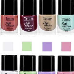 Tenno Set Of 12 First Impression Nail Enamel - 7 ml - Combo 18 image 2