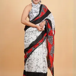 Lovwear Red Pure Cotton Sarees-picture-13