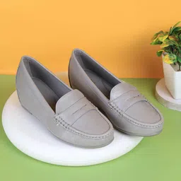 Mochi Women Comfort Insole Loafers-image-77