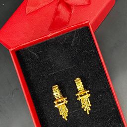 Psight Gold Plated Chain Dangler Earrings-picture-31