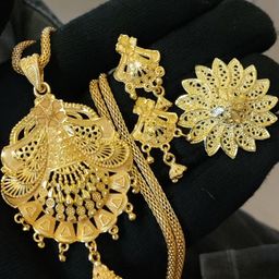 niva fashion Gold-Plated Brass Jewellery Set-picture-18