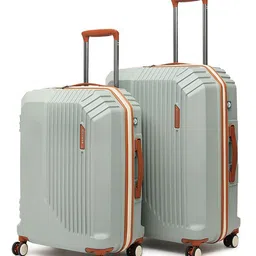 uppercase Set Of 2 Vector Textured Hard-Sided Trolley Bags-image-4