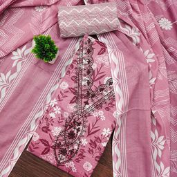KALINI Floral Printed Unstitched Dress Material-image-17