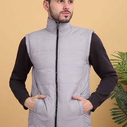 KLOTTHE Mock Collar Quilted Jacket-11