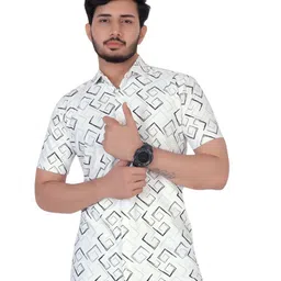 ELLITI Men Classic Opaque Printed Casual Shirt-picture-14