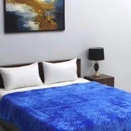 CHICERY Blue Floral Mink Heavy Winter Single Bed Blanket-image-42