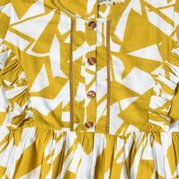 Bella Moda Print Flutter Sleeve Fit & Flare Dress image 5