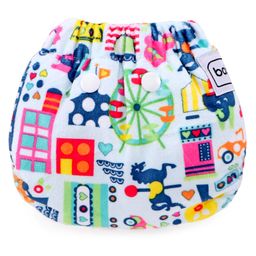 Babyhug Reusable Cloth Diaper With SmartDry Abstract Print  - Blue image 3