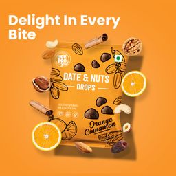 Dev. Pro. Date & Nuts Drops Orange Cinnamon With Fiber Coating Pack of 5 - 40 gm Each image 3