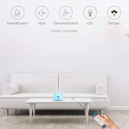 Allin Exporters Aroma Diffuser & Ultrasonic Humidifier With Changing LED Lights - Blue image 3