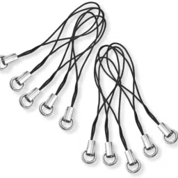 KIPZO Metal Phone Charm Thread Hanging String Rope Cord Nylon Black with Jump Ring Phone Charm-image-54