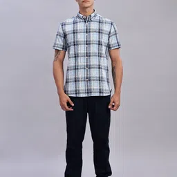 Tommy Hilfiger Men Tartan Checks Opaque Checked Casual Shirt-picture-18