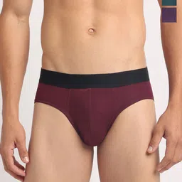 Cresmo Pack Of 3 Antimicrobial Basic Briefs CR-B-SLD-P3-MUL-ESC-ELVI-image-2