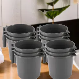 Aura Grey 10 Pieces Multi-Functional Mug Bath Accessories Set-picture-12