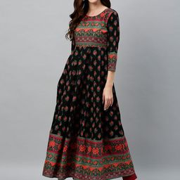 kipek Women Ethnic Motifs Floral Kurta-image-9
