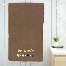 Myntra Elegant Homes Brown & Black Cotton 420 GSM Bath Towel-image-15
