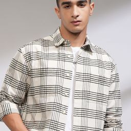 HIGHLANDER Men Opaque Checked Casual Shirt-image-121