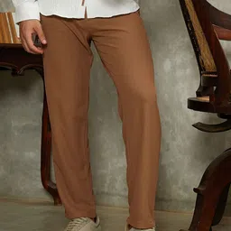Campus Sutra Men Comfort Relaxed Fit Mid-RiseTrousers-picture-31