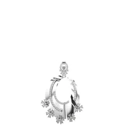 VALANOVA Women Hallmarked 18K White Gold & Certified Lab Grown Diamond Pendant 5.5gm-image-99