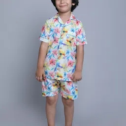 Little Clothings Floral Printed Pure Cotton Shirt With Shorts-picture-8