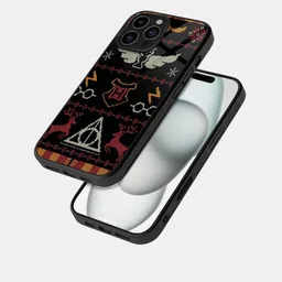macmerise Quirky Printed iPhone 16 Pro Max Bumper Case Mobile Accessories-50