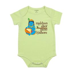 FFLIRTYGO Infants Janmashtami Printed Cotton Round Neck Bodysuit-image-98