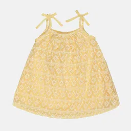 YOUNG BIRDS Girls Floral Print A-Line Dress-image-52