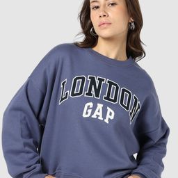 GAP Brand Logo Printed Crew-Neck Sweatshirt-image-21