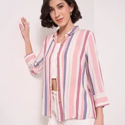 Honey by Pantaloons Striped three-quarter Top-picture-30