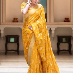 Sanwariya Silk Woven Design Zari  Kanjeevaram Saree-image-21