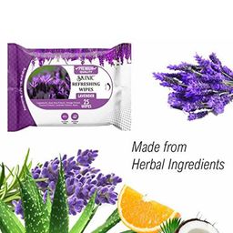 SKINIC Set Of 2 Skin Refreshing Lemon & Lavender Wipes - 25Pcs Each image 4