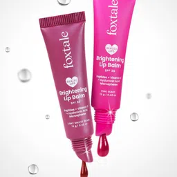 FoxTale Set Of 2 Brightening Lip Balm With Vitamin C &Peptides Light Mauve & Pink Glaze-9