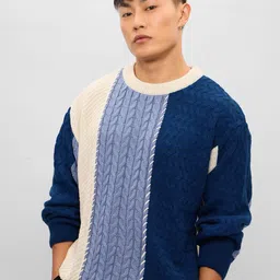 The Souled Store Men Colourblocked Sweatshirt-image-58