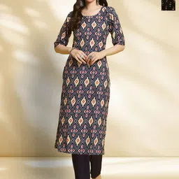 HERE&NOW Women Pack Of 2 Ethnic Motifs Printed Kurta-picture-14