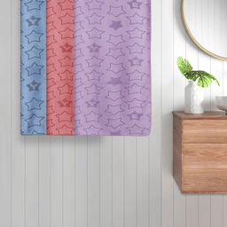 Myntra Elegant Homes Purple & Peach-Coloured 3 Printed Cotton 350 GSM Bath Towel-image-6