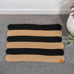 Umami Studio Black & Beige Self-Designed Anti-Skid Doormat-image-10