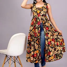 HIGHLIGHT FASHION EXPORT Floral Print Maxi Dress-image-7