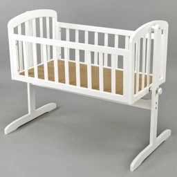 Babyhug Joy Cradle With Mosquito Net - White image 5