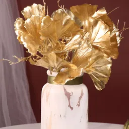 Art Street Gold-Toned 1 Pieces Frangipani Artificial Plant-image-36