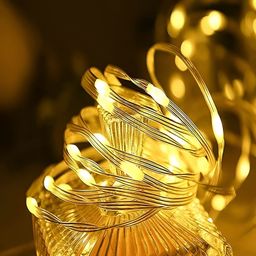 KAVYARA Warm White Rice Shape String Lights-19