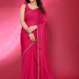 VS MALL Embellished Silk Cotton Saree-image-15