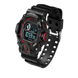 Hala Men Aluminium Printed Dial & Straps Digital Watch LED Red SSA-Square. image 2