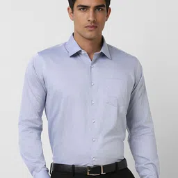 Van Heusen Men Solid Slim Fit Cotton Formal Shirt-picture-18